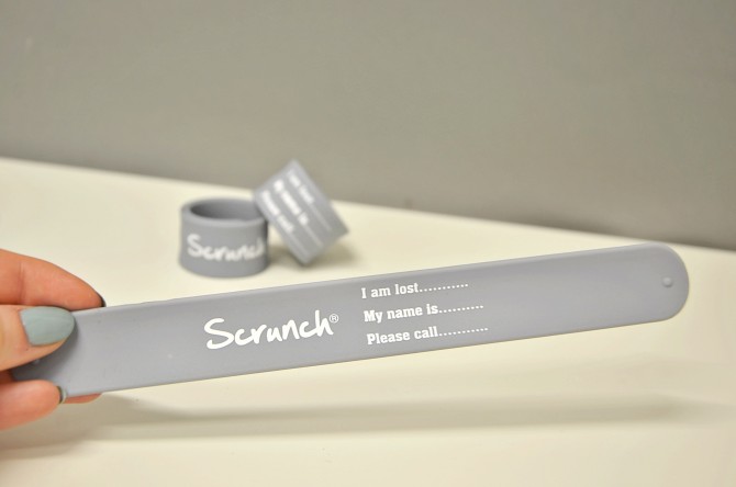 Opaska informacyjna na rękę Scrunch dla dzieci